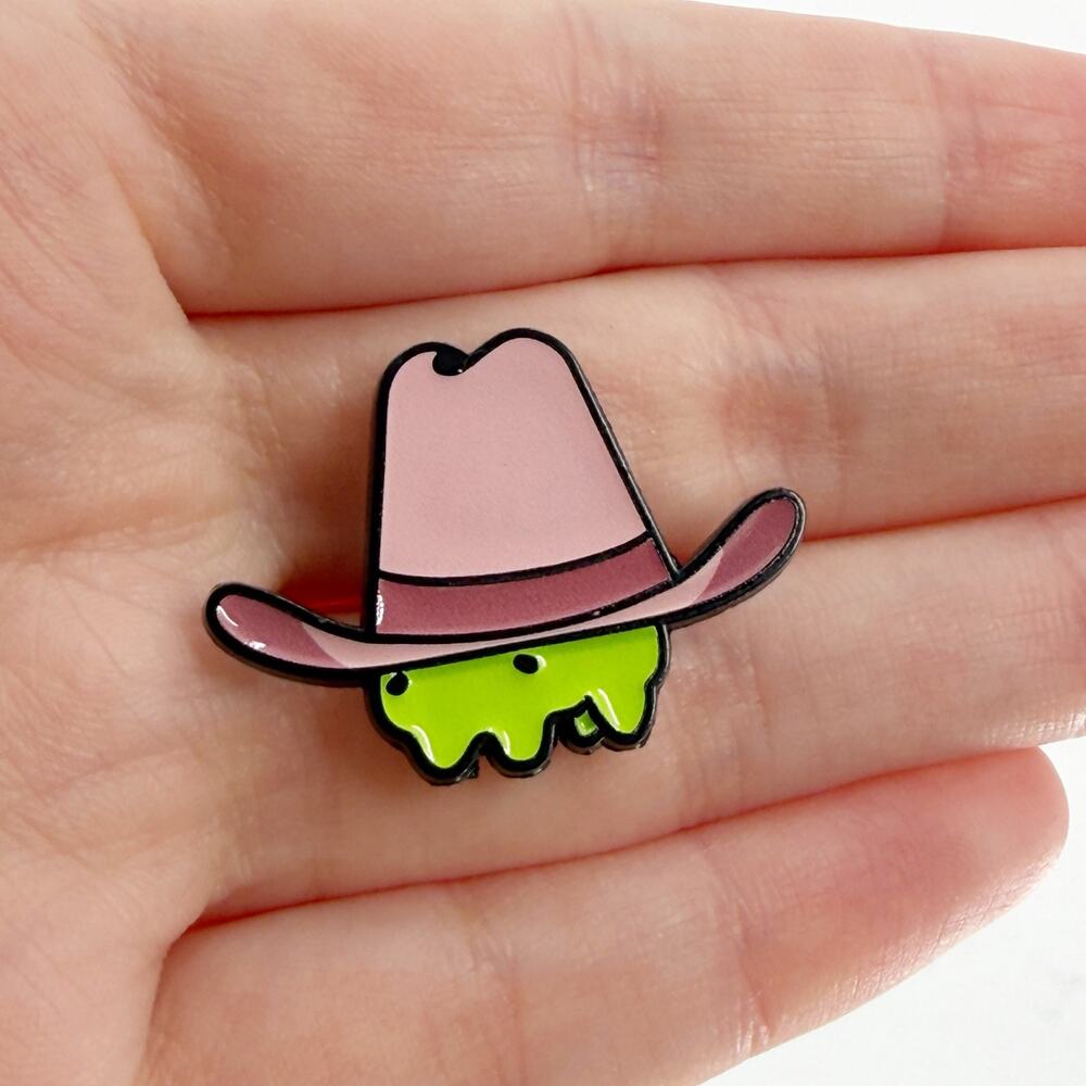 Cowboy Frog Soft Enamel Pin Cute Kawaii Western Cottagecore Lapel Badge